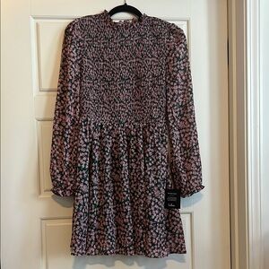 lulus Floral Pink and Green Dress